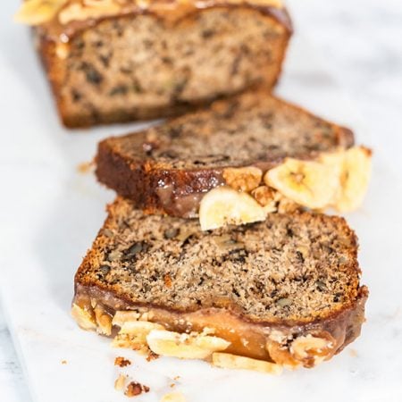 Bananenbrood met pure chocolade