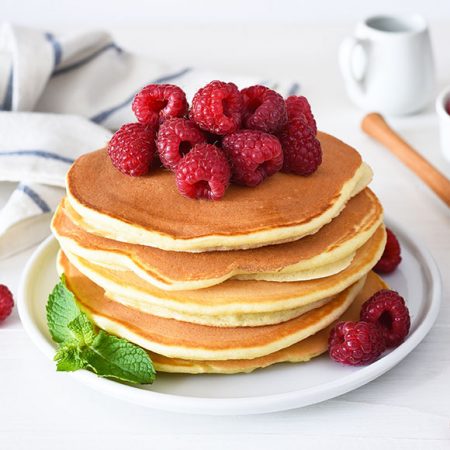 Pannenkoekjes met rood fruit