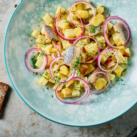 haringsalade met aardappel en dilledressing