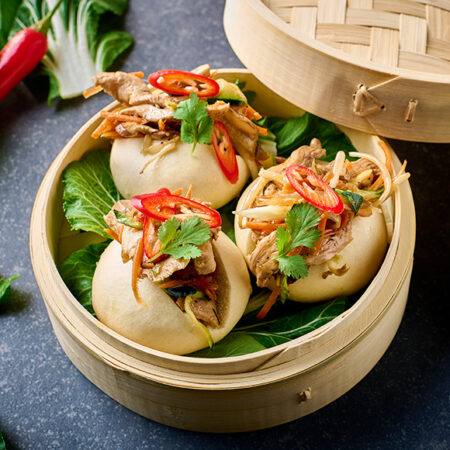 Bao buns in stoommandje