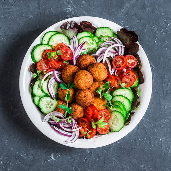 Falafel van zoete aardappel