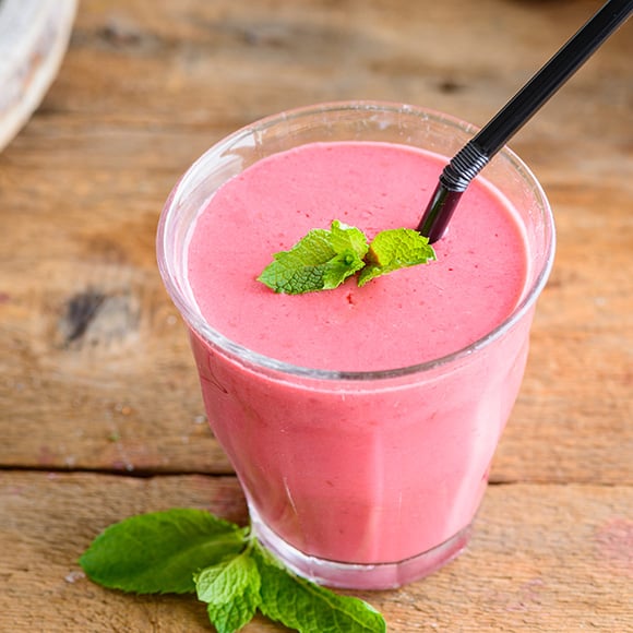 Frisse frambozen smoothie