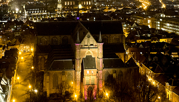 De Pieterskerk Leiden op Wereld Kanker Dag