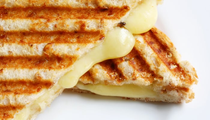 Close-up van een tosti