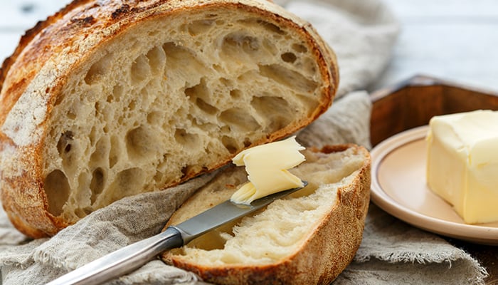 Brood met boter erop
